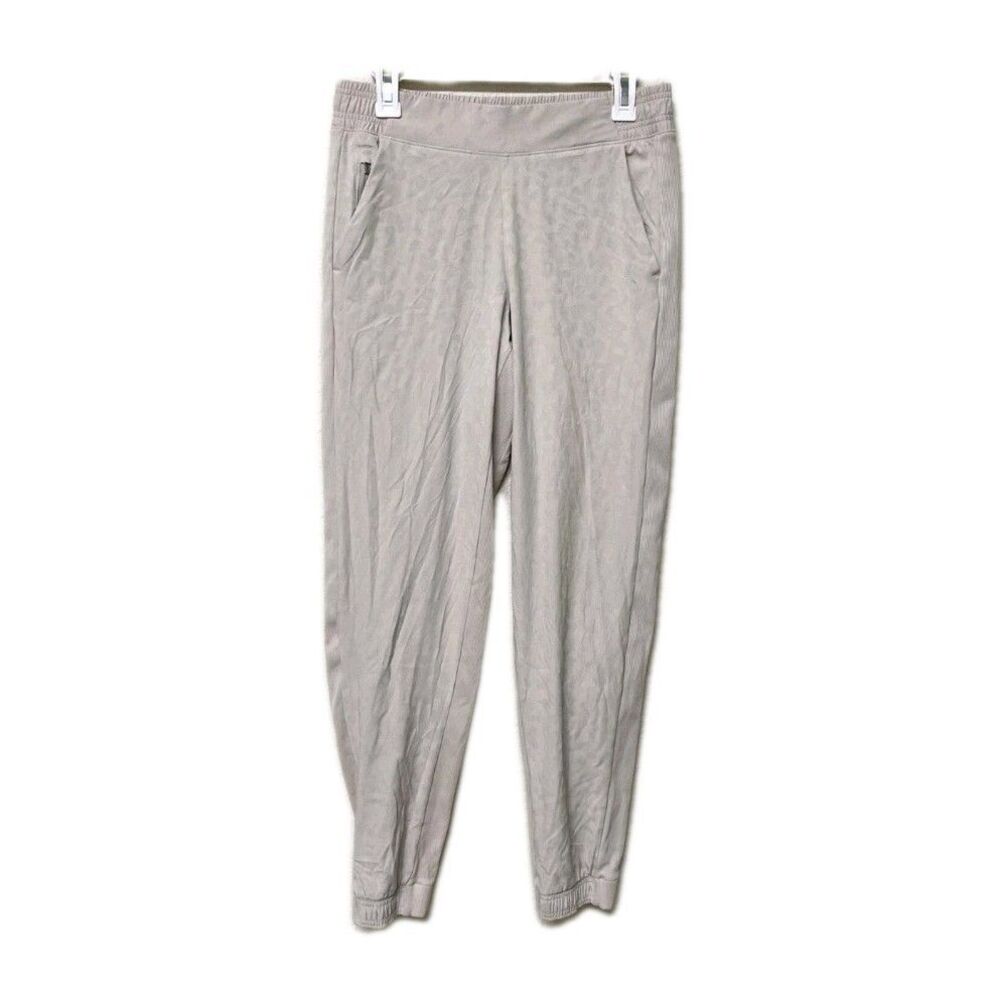 Athleta Pants Women's Size 8 Ivory Camo Brooklyn Textured Jogger Tapered